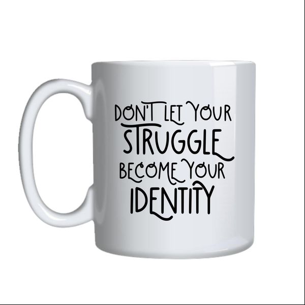Identity Coffee Mugs Trendy Motivational Graphic Cup Design Present 042