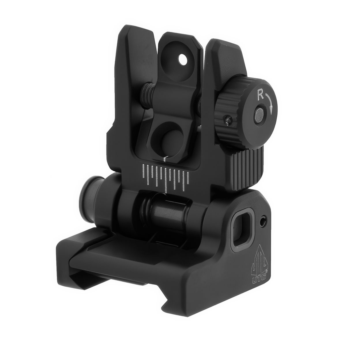 UTG ACCU-SYNC Spring-loaded AR15 Flip-up Rear Sigh t- MNT-957