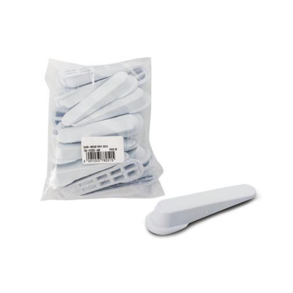 Homeware - White Vinyl Door Wedges Bulk Pack- 8 Packs