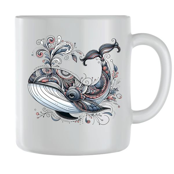 Whale2 Coffee Mugs for Men Women Sealife Graphic Design Cups Present 121