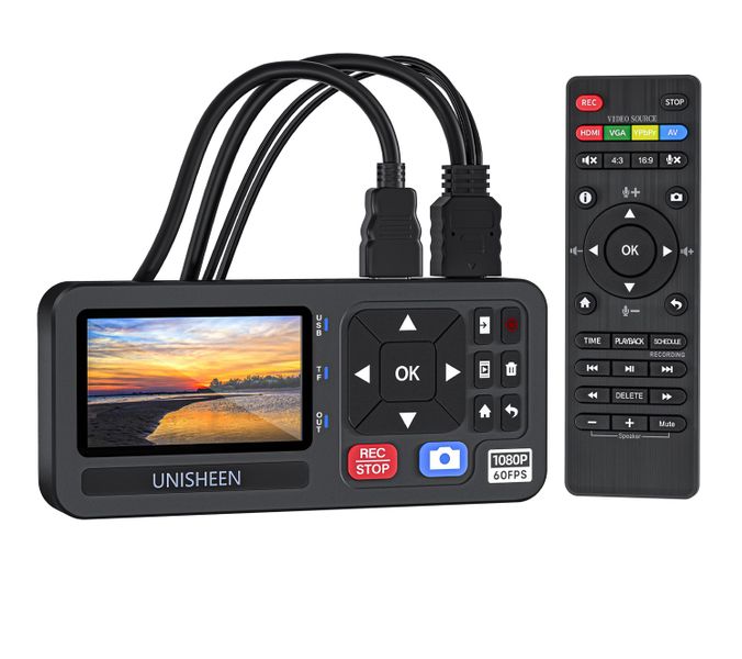 Unisheen UR500A-M HDMI Video Capture Recorder - 3" display