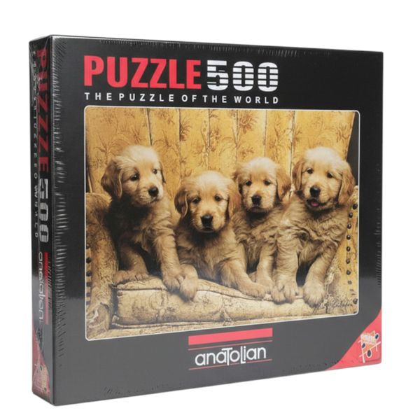 Anatolian Puzzle - Golden Retriever Pups (500 Pieces)