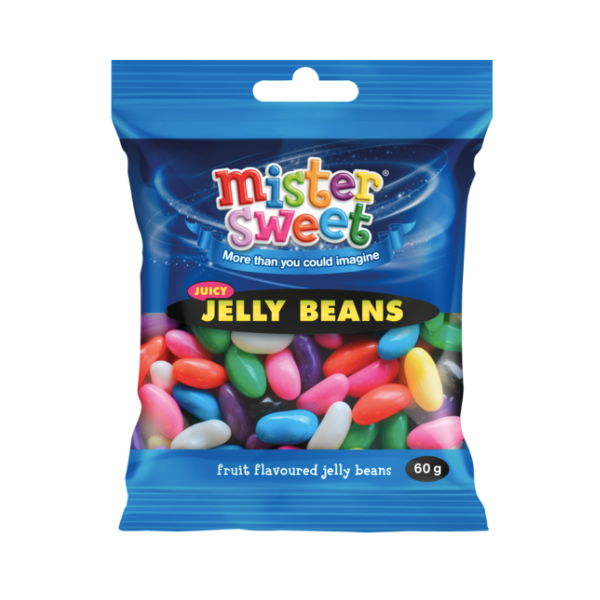 Mister Sweet- Fruit Flavoured Jelly Beans 12 x 60g