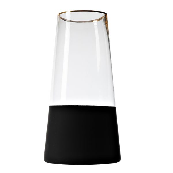 George &amp; Mason - Glass Triangular Dipped Vase Tall 13x13x25cm