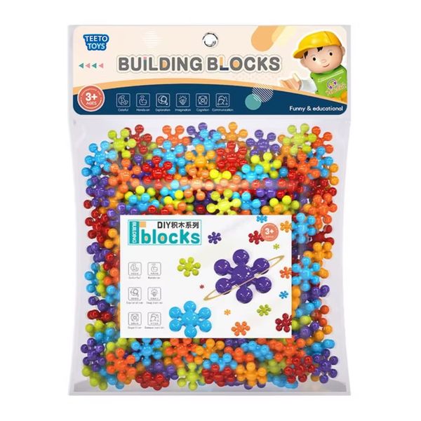 Interlocking Star Building Blocks Set - STEM Construction Toy - 150 Piece