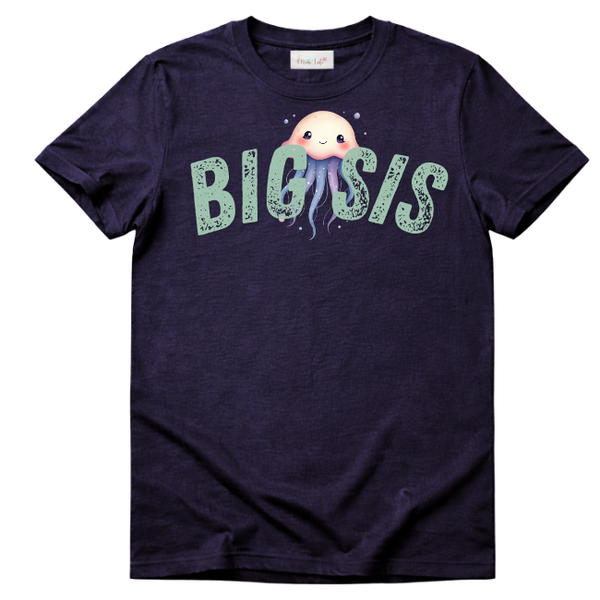 Baby- Sister Short Sleeve Tshirt -Eng-Coral Reef