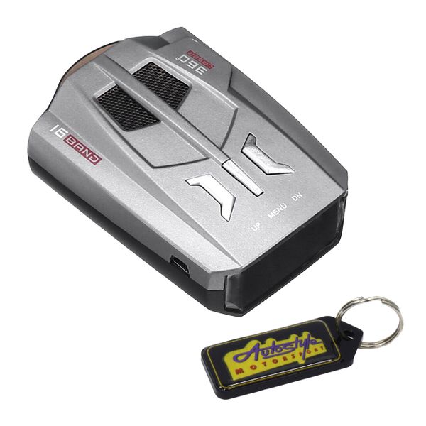 Voice Alert V9 16 Band 360 Degree Car Laser &amp; Radar Detector &amp; Keyring