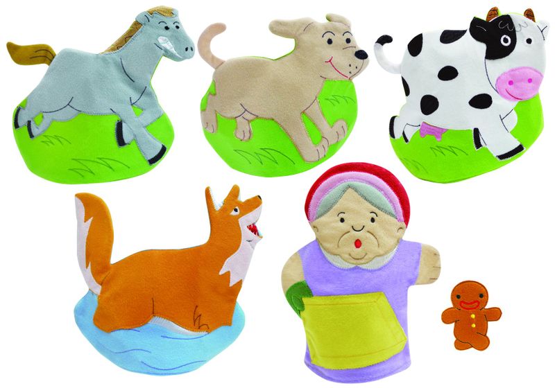 The Gingerbread Man - Fairytale Story - Hand Puppet Set