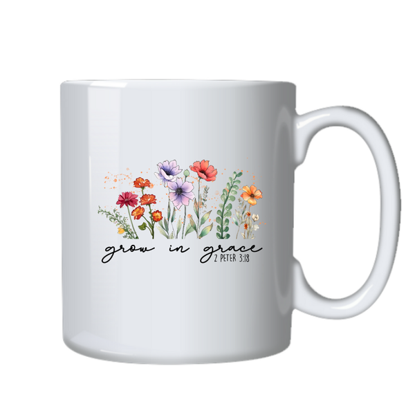 2 Peter 3:18 Grow In Grace Birthday Christmas Gift Mug Cup 506