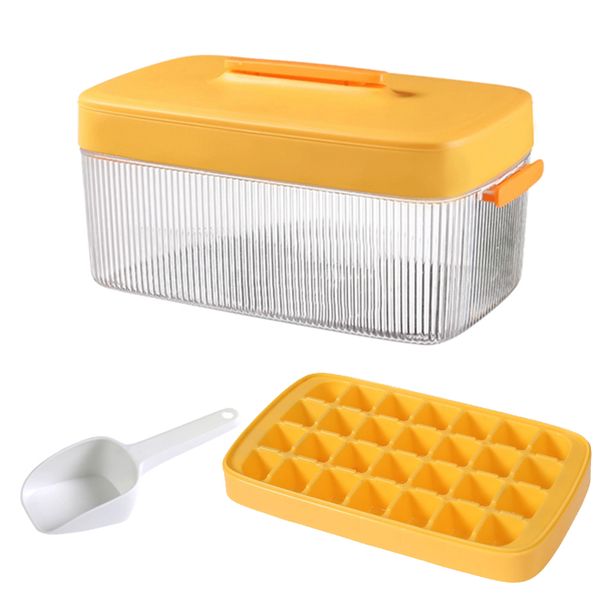 28 Grids PP Ice Ball Maker with Lid,Storage Box and Ice Shovel