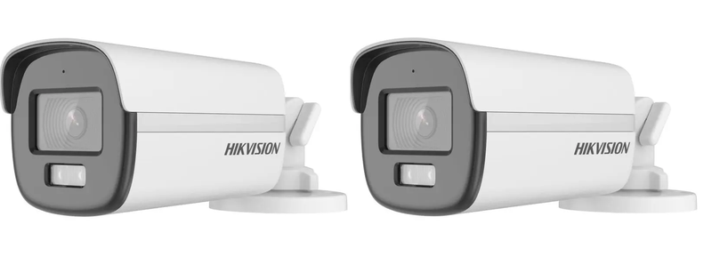 Hikvision 40m 1080P Dual Light 1080P Colorvu Audio Bullet Camera - 2 Set