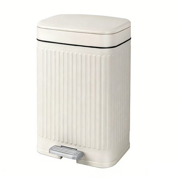 Small Step Trash Can with Lid, 2.1 Gallon Soft Close Slim Wastebin