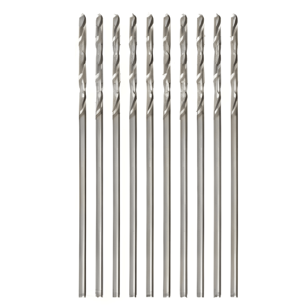 HKD BITHSS 1.0mm High-Speed Steel Twist Drill Bits - 10 Pack