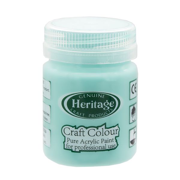 Heritage Pure Acrylic Paint - Craft Colour Range - 50ml - Beryl Blue