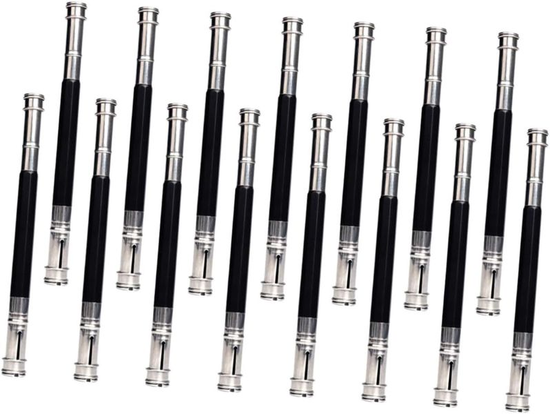 Metal Pencil Extender 15 Pcs Set Double-Ends Pencil Holder Adjustable