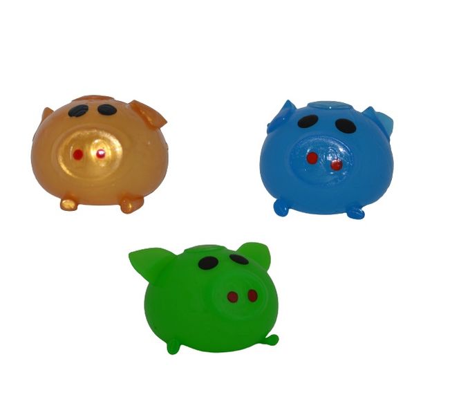 3 Assorted Pigs Stress Relief Squishy Gift Pack For Kids/Adults