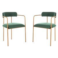 Modern and Stylish Manicure Luxury Metal Chairs - Set of 2