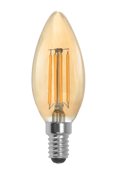 10 Pack Filament Candle Light E27 Warm White