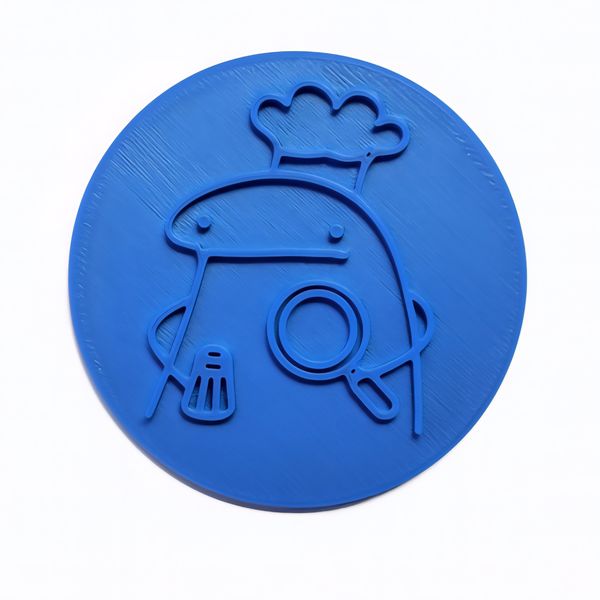 Flork Chef Fondant Stamp - 6 cm