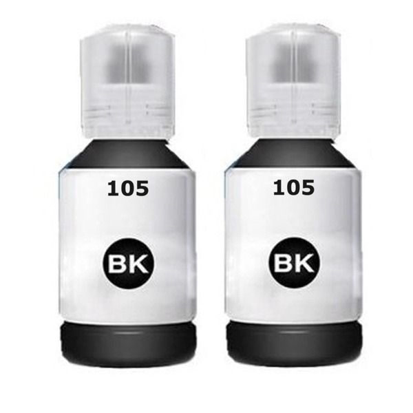 Epson 105 Black Ink Bottle Twin Pack - Compatible