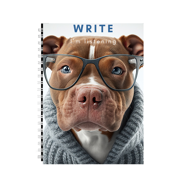 Write A5 Notebook Pad for Dog Lovers Funny Graphic Birthday Present 004