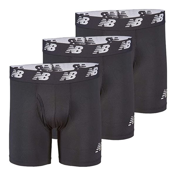 New Balance Men's Premium Performance 6-Inch Boxer Briefs - 3 Pack