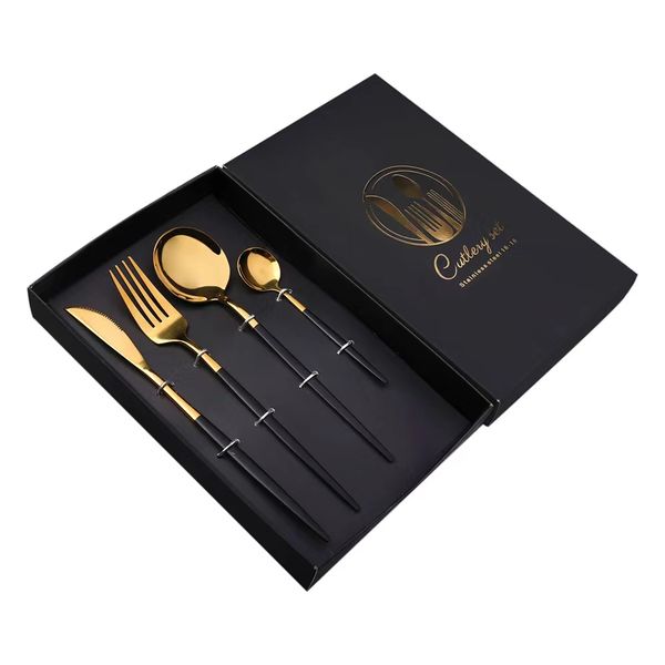 4-Piece Exquisite Stainless Steel Cutlery in A Set with Gorgeous Packing