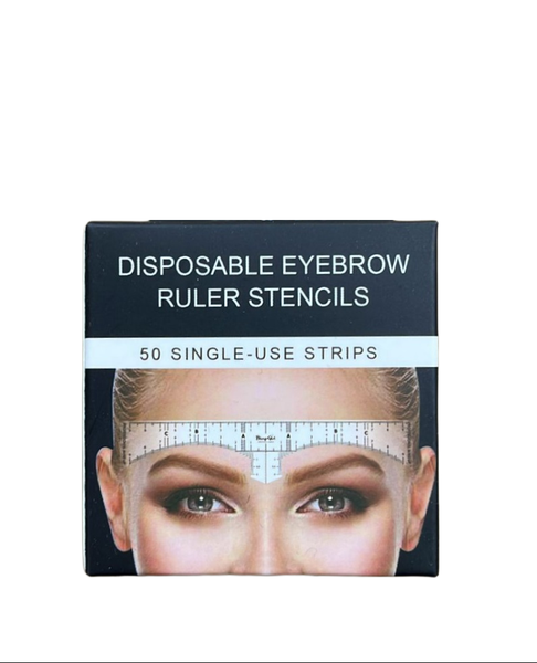 Disposable Microblading Eyebrow Measuring Stickers - Set of 50