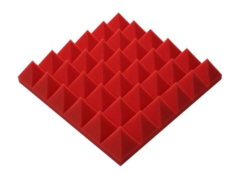 Acoustic Sound Foam Panels - Red