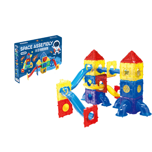 Magnetic Tiles - 134 Piece Space Racetrack Stem Kit