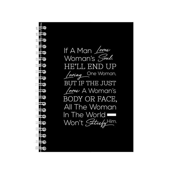 Woman A5 Notebook Spiral Lined Motivational Saying Graphic Notepad Gift 206