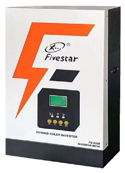 Fivestar 8kva 120a MPPT Wifi Compatible Solar Hybrid Parallel Inverter