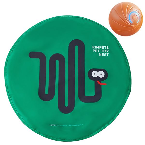 Green Hunting Cover with Interactive Jumping Ball Cat Toy Set