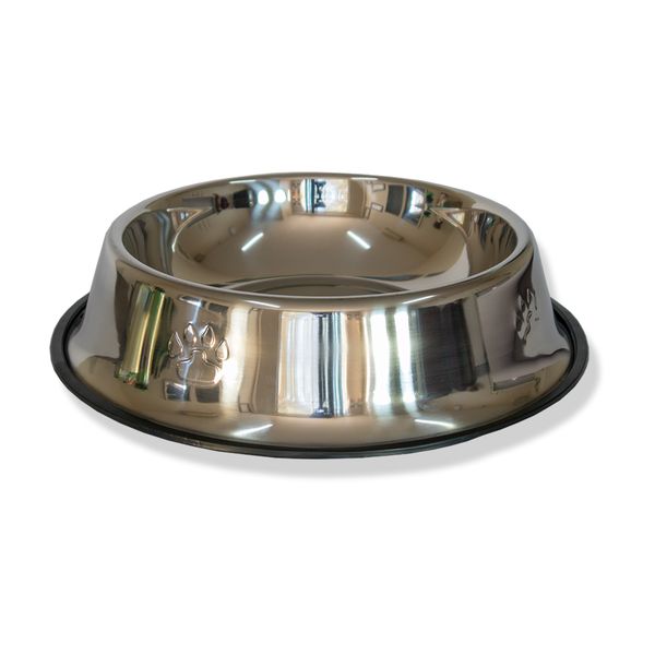 Grovida Pet Dog Bowl - Embossed (Stainless Steel) - XL - 1.3L - 33cm