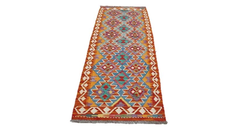 Stunning Afghan Chobi Kilim 195cm x 64cm Hand Made