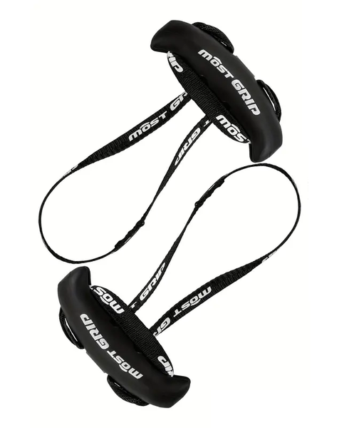 Neutral Grip Pull-Up Handles - Multifunctional Gym Attachments - Black