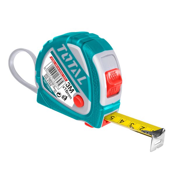 Total Tools 4Pcs Measuring Tape 3mx16mm Steel