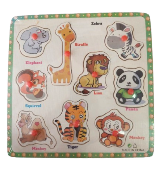 Animal Wooden Peg Puzzle