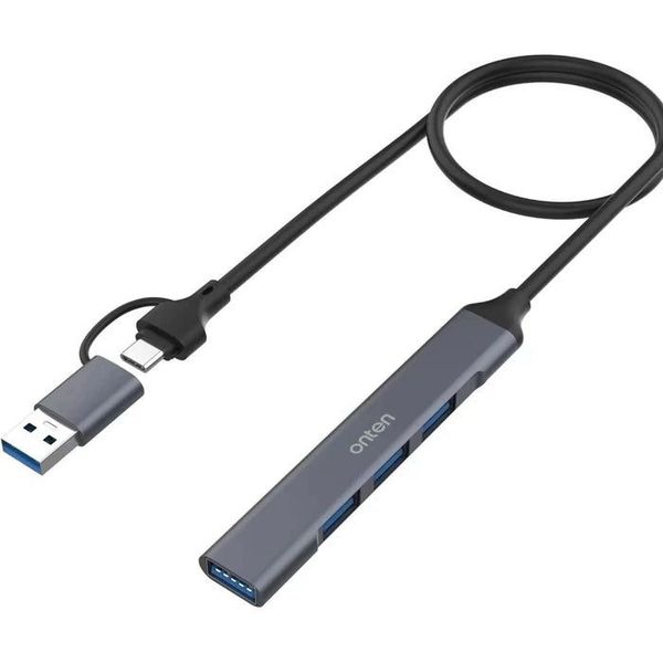 ONTEN Multiport 4-in-2 USB-C Hub - Sleek &amp; Versatile Adapter