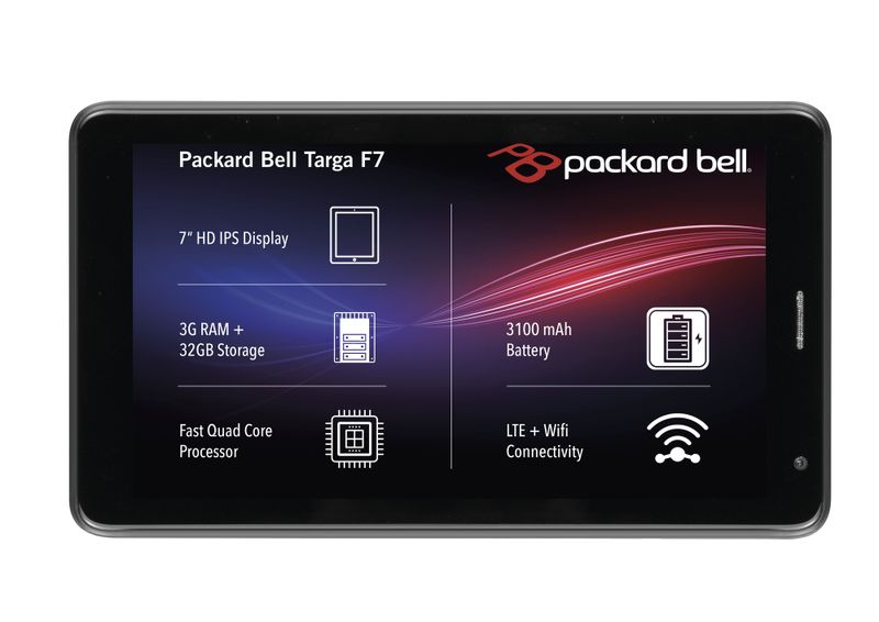 Packard Bell Targa F7 7" LTE + WIFI 3GB + 32GB Tablet + Free Gel Cover