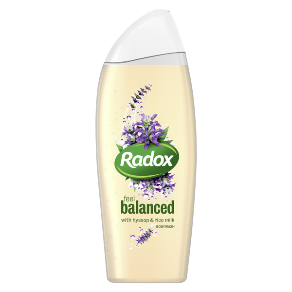 Radox Feel Balanced Rice Milk and Hyssop Body Wash 6x400ml