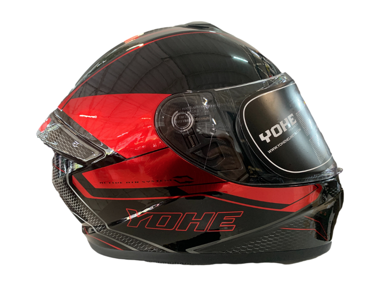 Yohe 977 10# Black/Red Chrome Helmet image