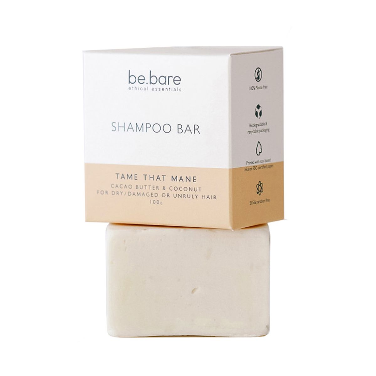 Be.Bare Tame That Mane Shampoo Bar 100g Shop Today. Get it Tomorrow