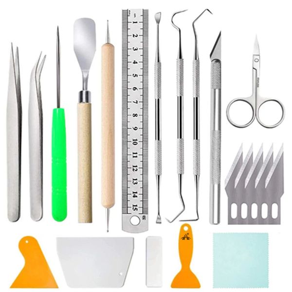 21-in-1 Precision Craft Tools Kit for DIY,Weeding Vinyl,Silhouettes,Cameos