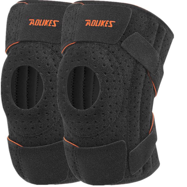 Knee Brace Compression Knee Support Brace Meniscus Hinged Knee Support Pack of 2