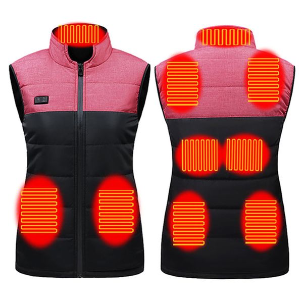 Women Electric Heated Warm Vest Powered By USB Power Bank - Not Included