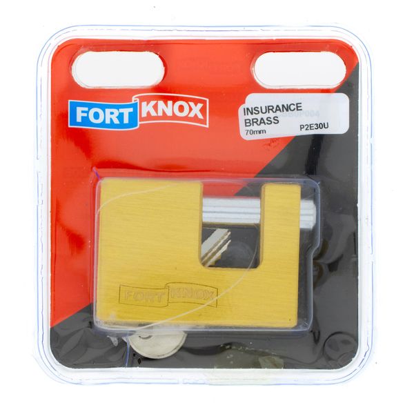 FORT KNOX Insurance Padlock Brass 70mm Q:1 P2E30U