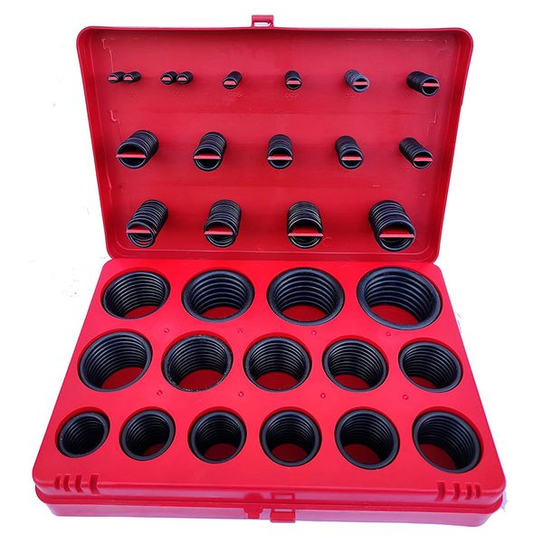 Tools DIY Assorted Multi Size 386 Piece Rubber 0 Rings Set