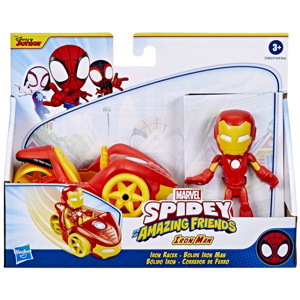 Marvel Spidey Amazing Friends-Vehicle And Figure Iron Man