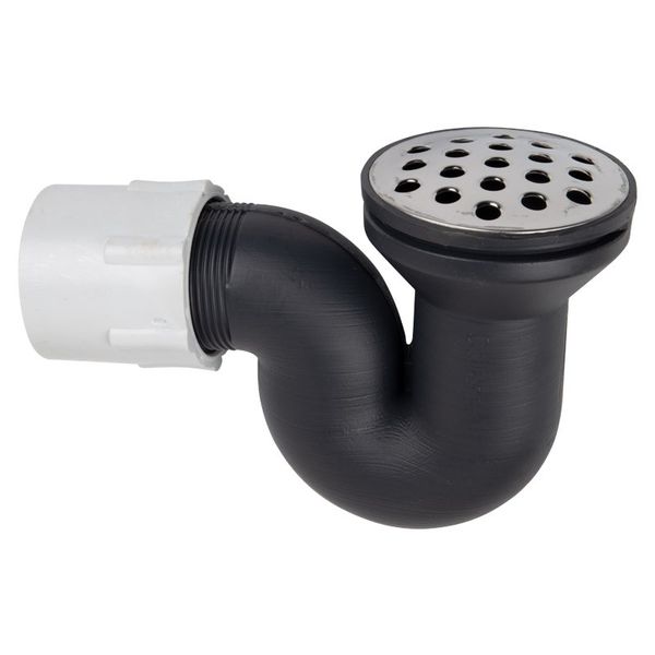 Chrome Plated Grid Shallow Seal Shower Trap - 50mm